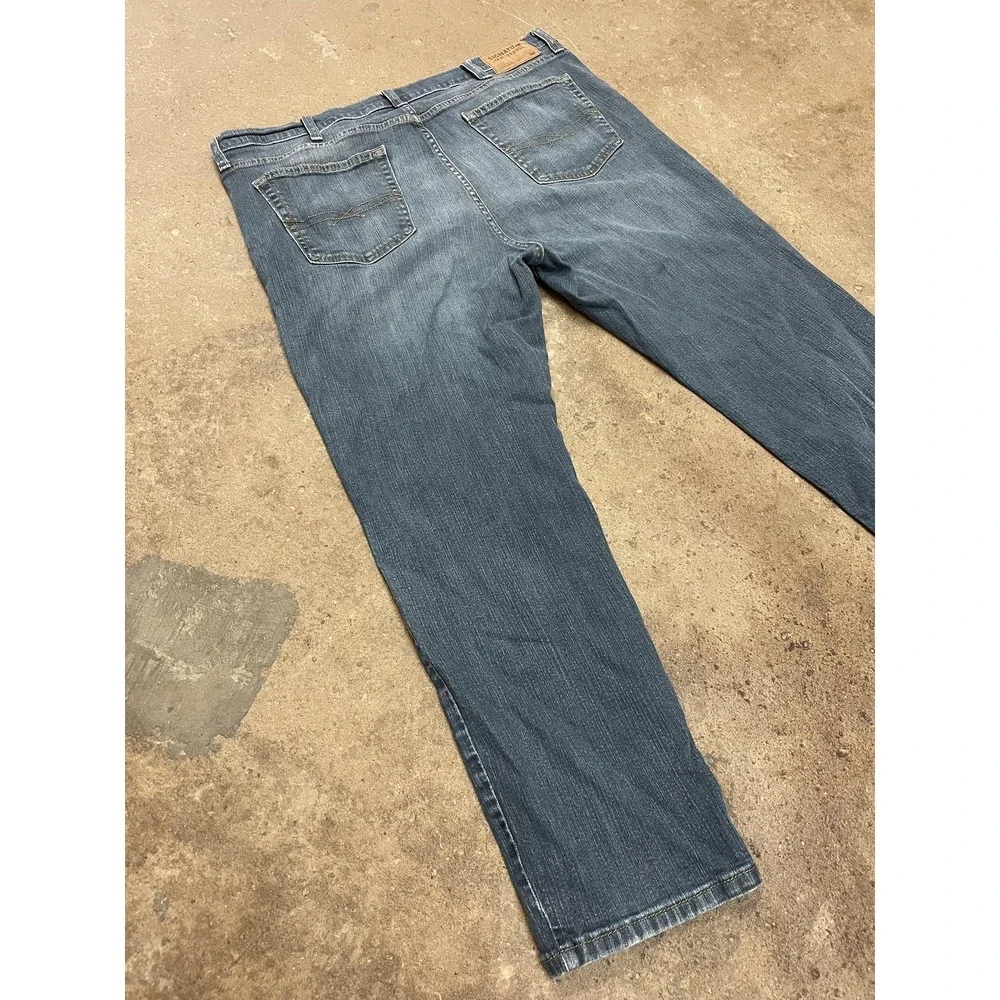 Signature By Levi Strauss Jeans Mens 42x30 Athletic Straight Leg Zip Fly Stretch